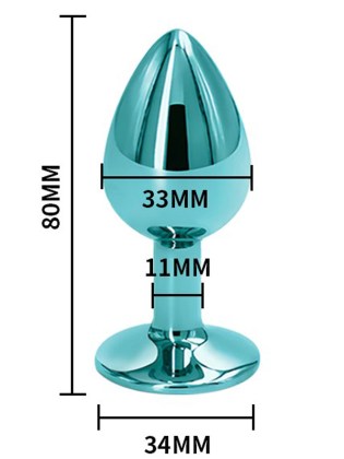 Metalni anal plug- AT 1224-3